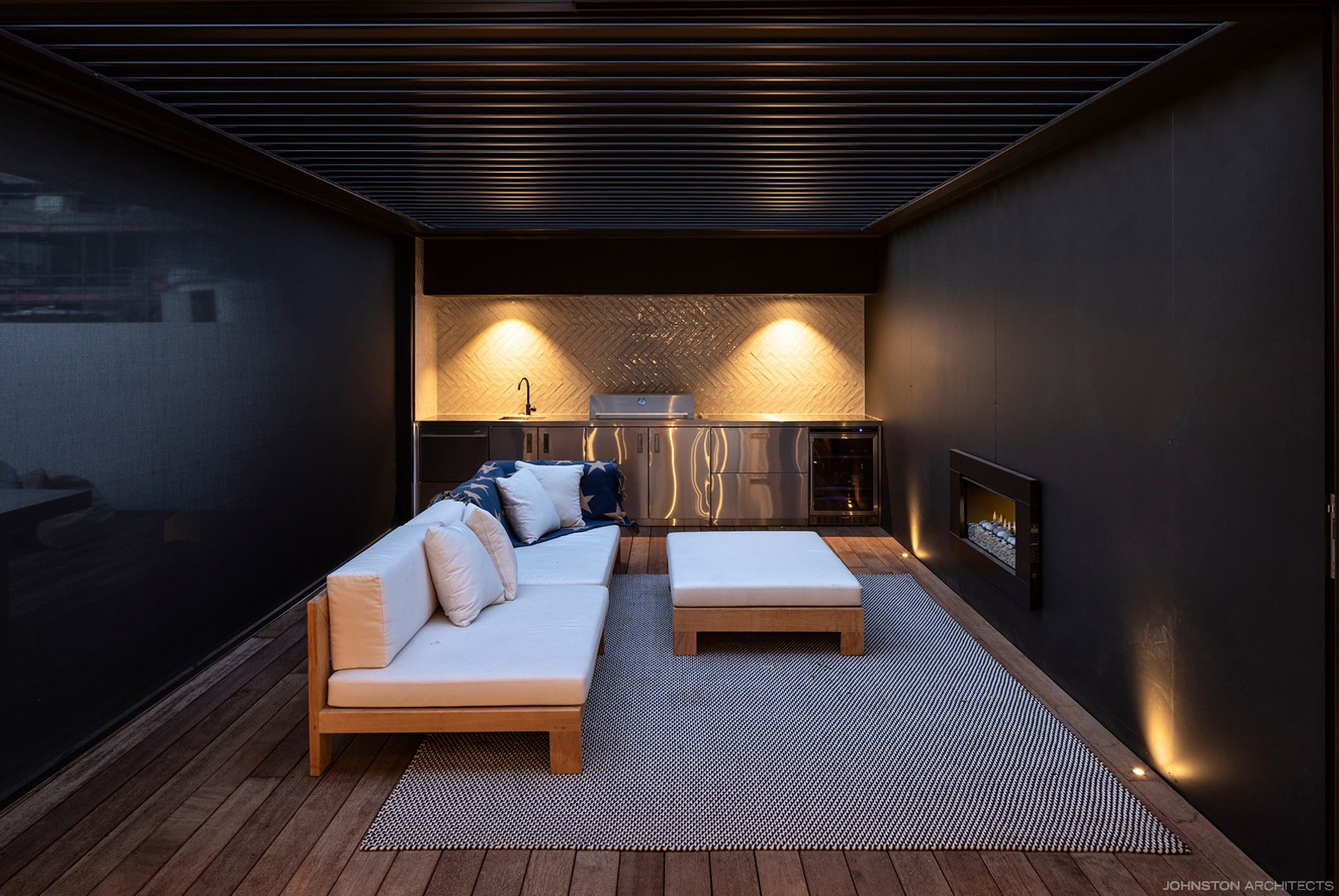 Johnston Architects 008 Outdoor Room Outdoor Fire Otago